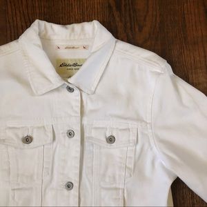 Eddie Bauer White Denim Jacket